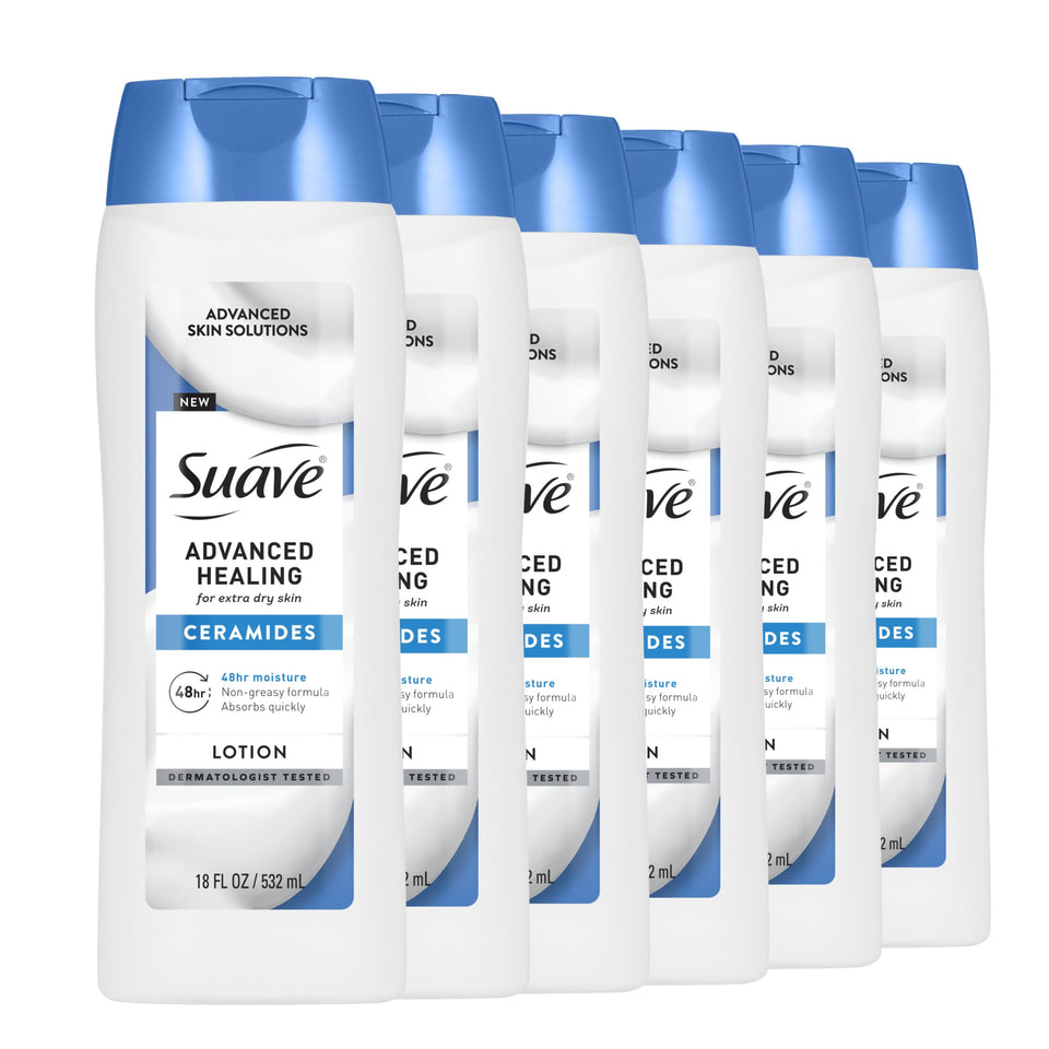 Suave front packaging 18 oz showing label and easy dispensing benefit