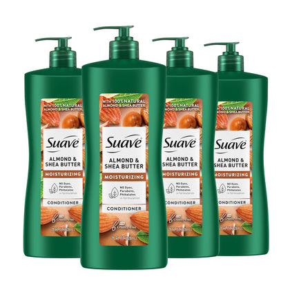 Suave front packaging showing almond and shea butter benefits