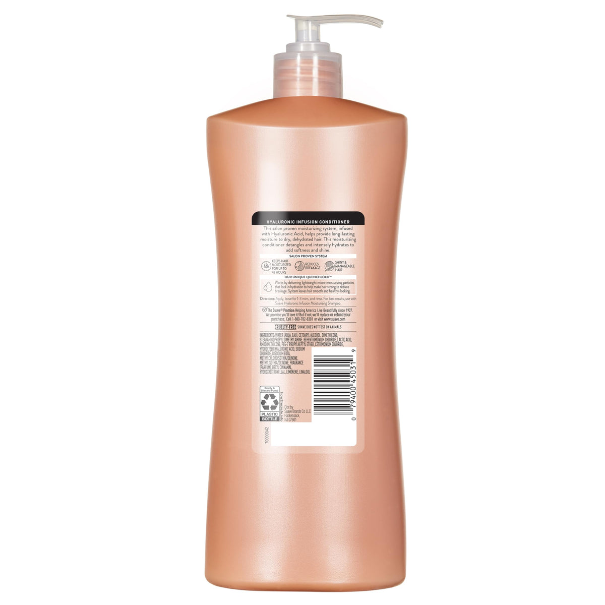 Suave on bathroom shelf styled for everyday moisture routine