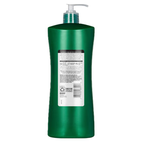 Suave in-shower application showing smoother, detangled hair