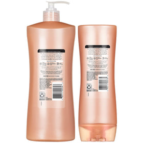 Bathroom shelf lifestyle with Suave bottles showing everyday routine convenience