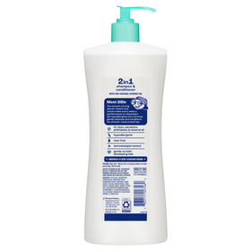 Child using Suave Kids 2-in-1 in bath showing tear-free, playful washing