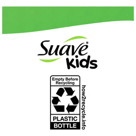 Parent spraying Suave while gently combing child's hair for easier styling