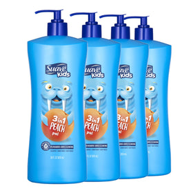 suave Kids front packaging showing peach pal bottle and child-friendly design
