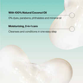 Suave lotion-like texture dispensed to show smooth conditioning action