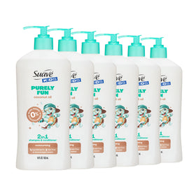 Suave front packaging showing kid-friendly design and benefits