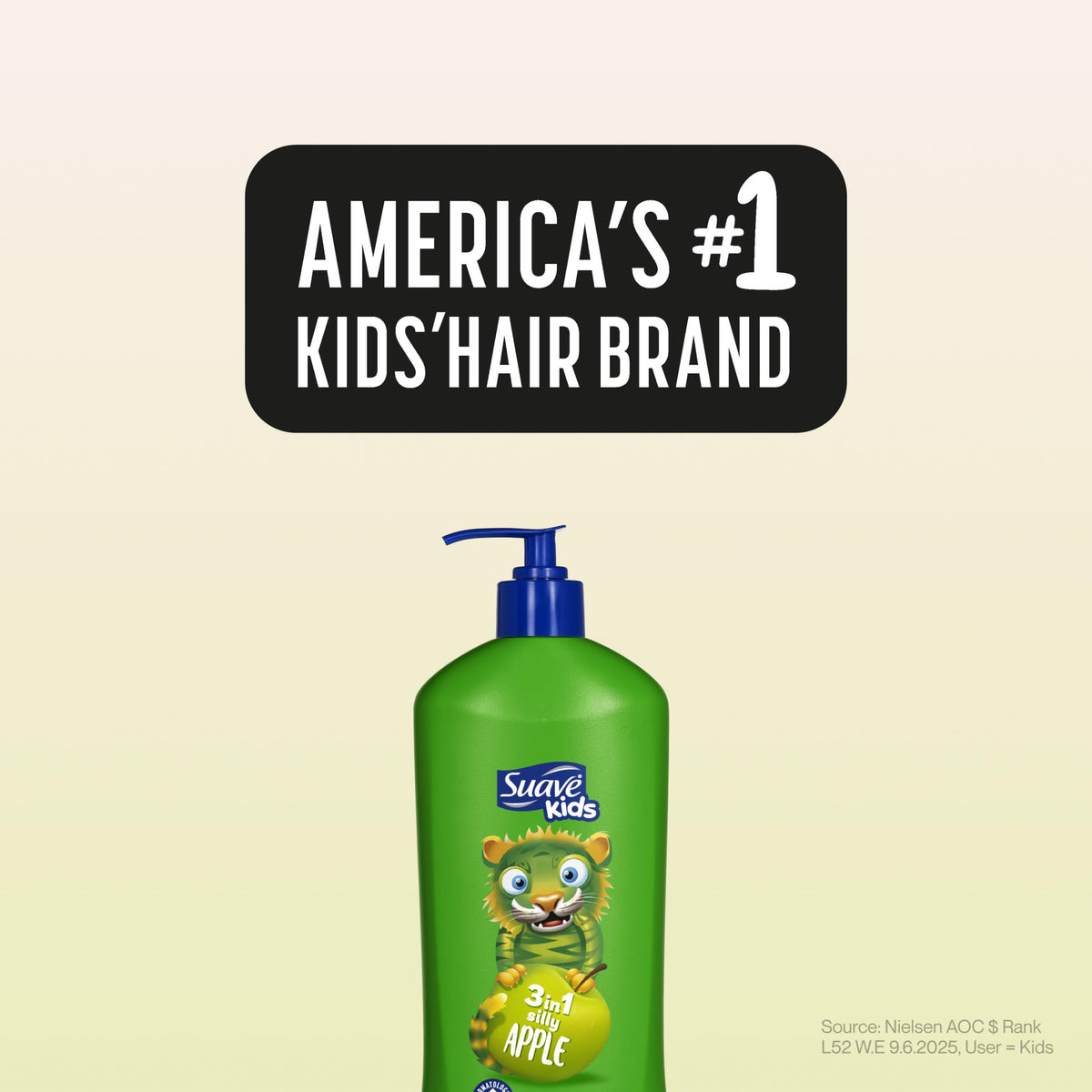 Dash the Cheetah artwork on Suave bottle adding playful bath appeal
