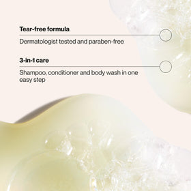 Suave product label closeup highlighting gentle, dermatologist-tested formula