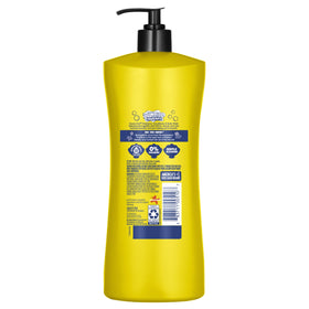 Child using Suave Kids 3-in-1 in hands for quick head-to-toe wash