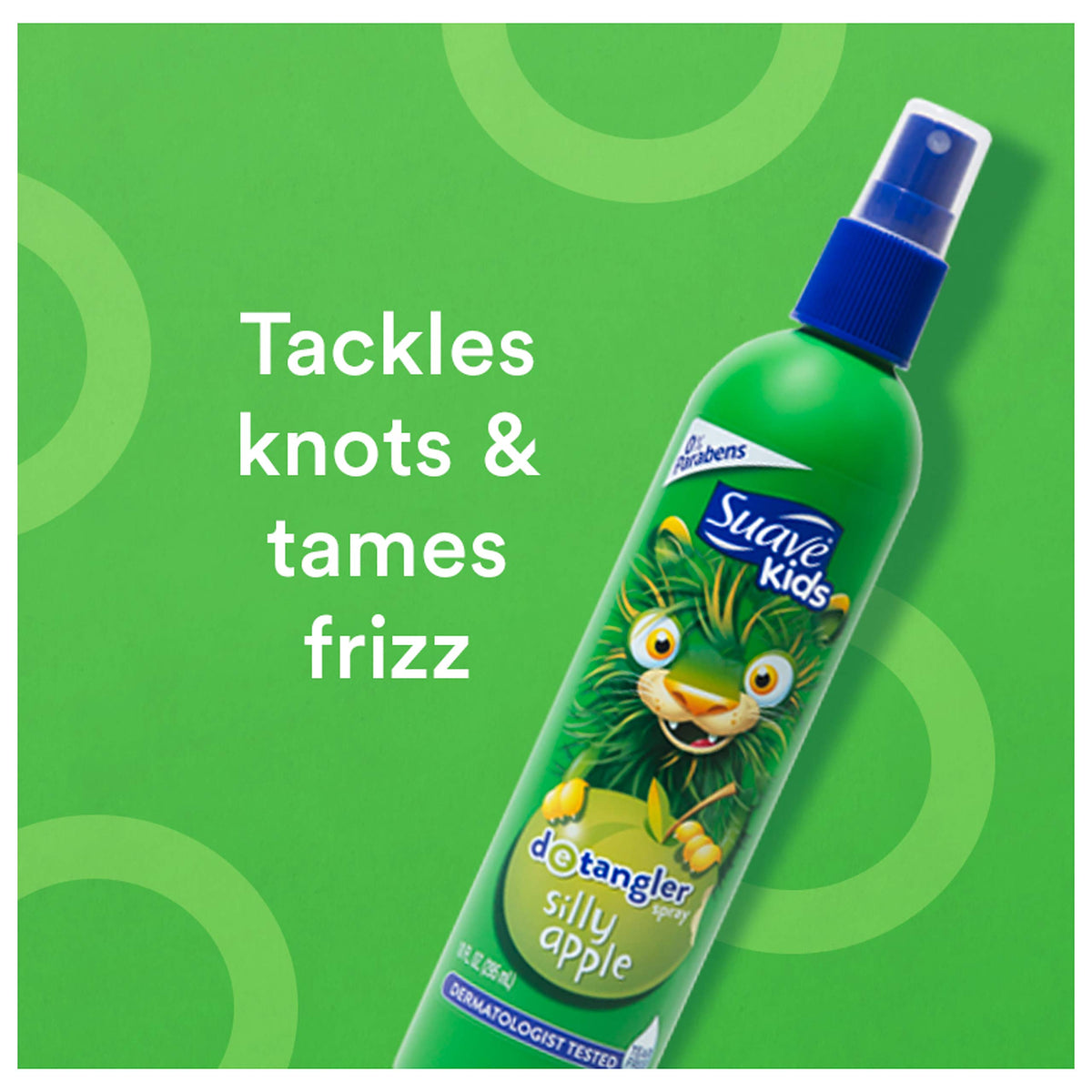 Close-up of Suave spray nozzle demonstrating easy mist application