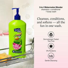 Suave kids pump detail demonstrating easy, mess-free dispensing benefit