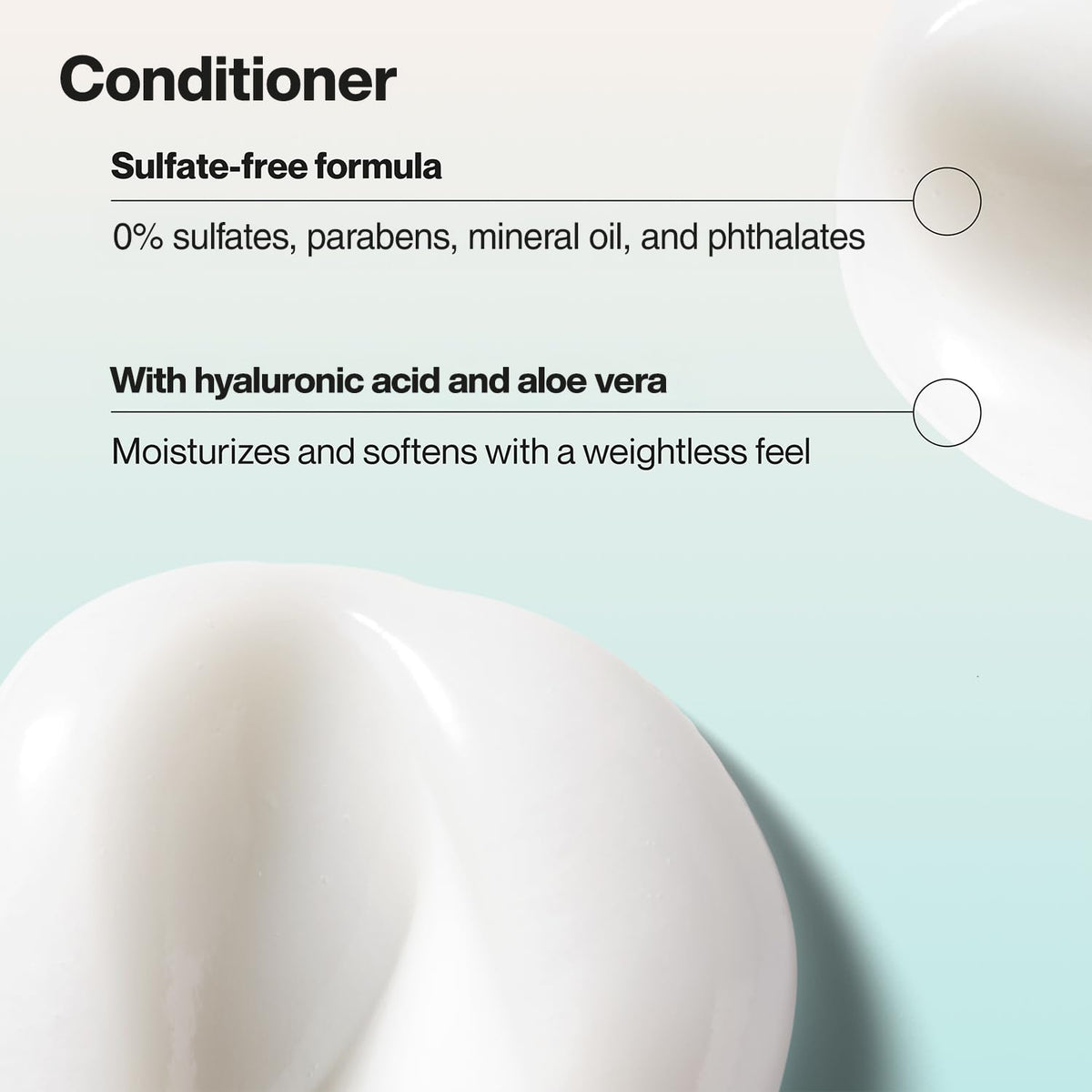 Close-up lather texture of Suave shampoo for gentle cleansing