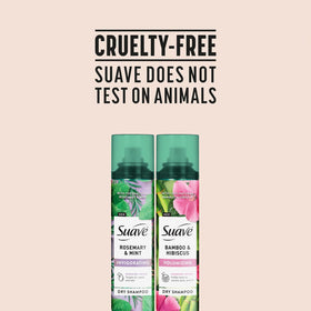 Suave cans on bathroom counter suggesting quick morning refresh routine