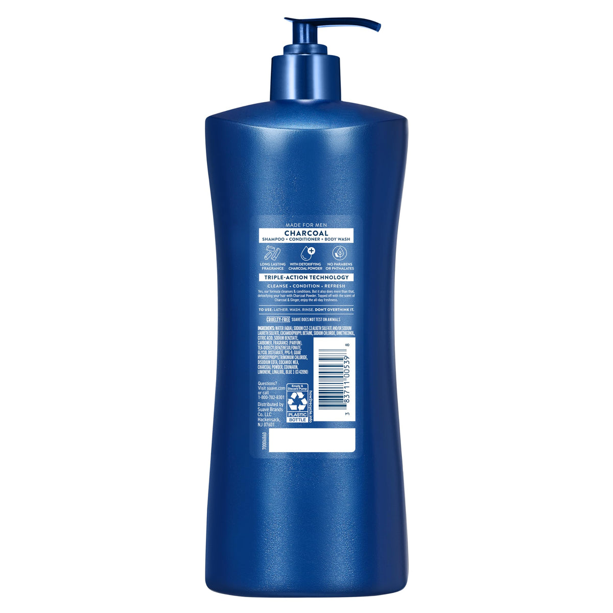 Suave men in shower lifestyle showing fast, all‑in‑one grooming