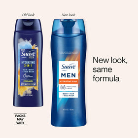 Suave label detail showing ingredients and paraben-free benefit