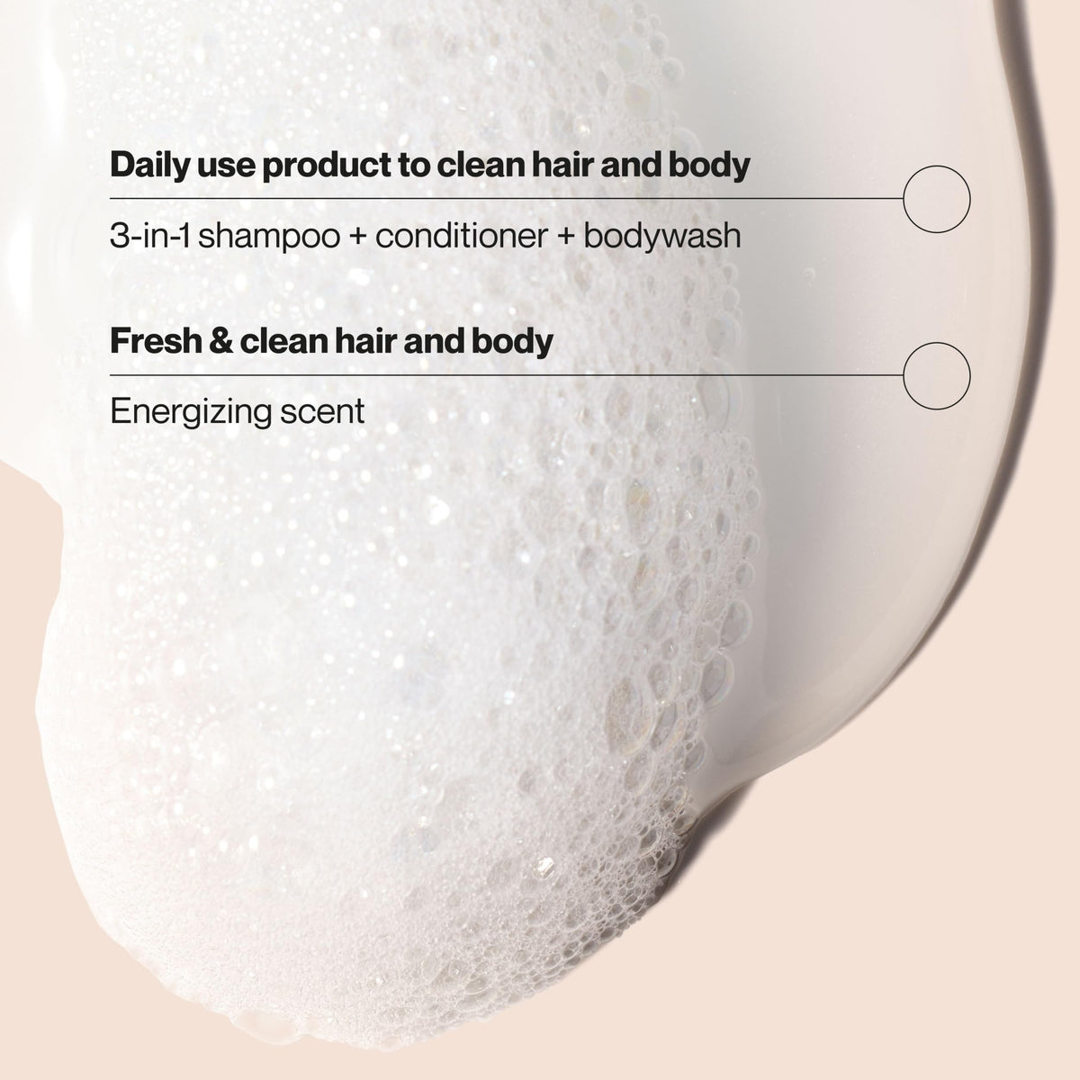 suave pouring texture into hand creating foam, showing easy lathering benefit
