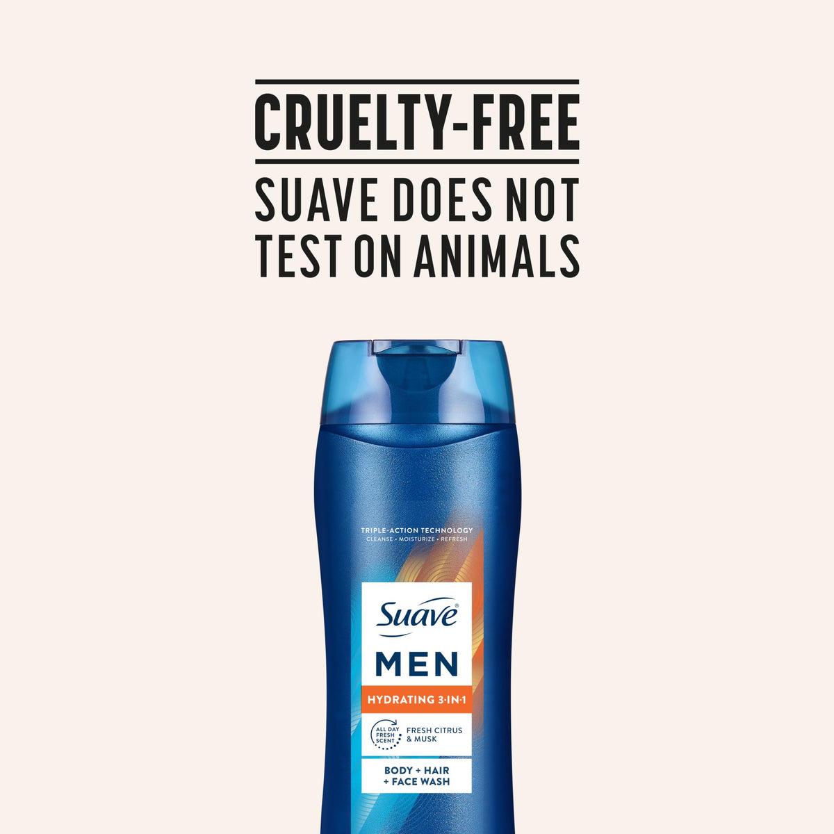 Suave scent concept with citrus and musk highlighting long-lasting freshness
