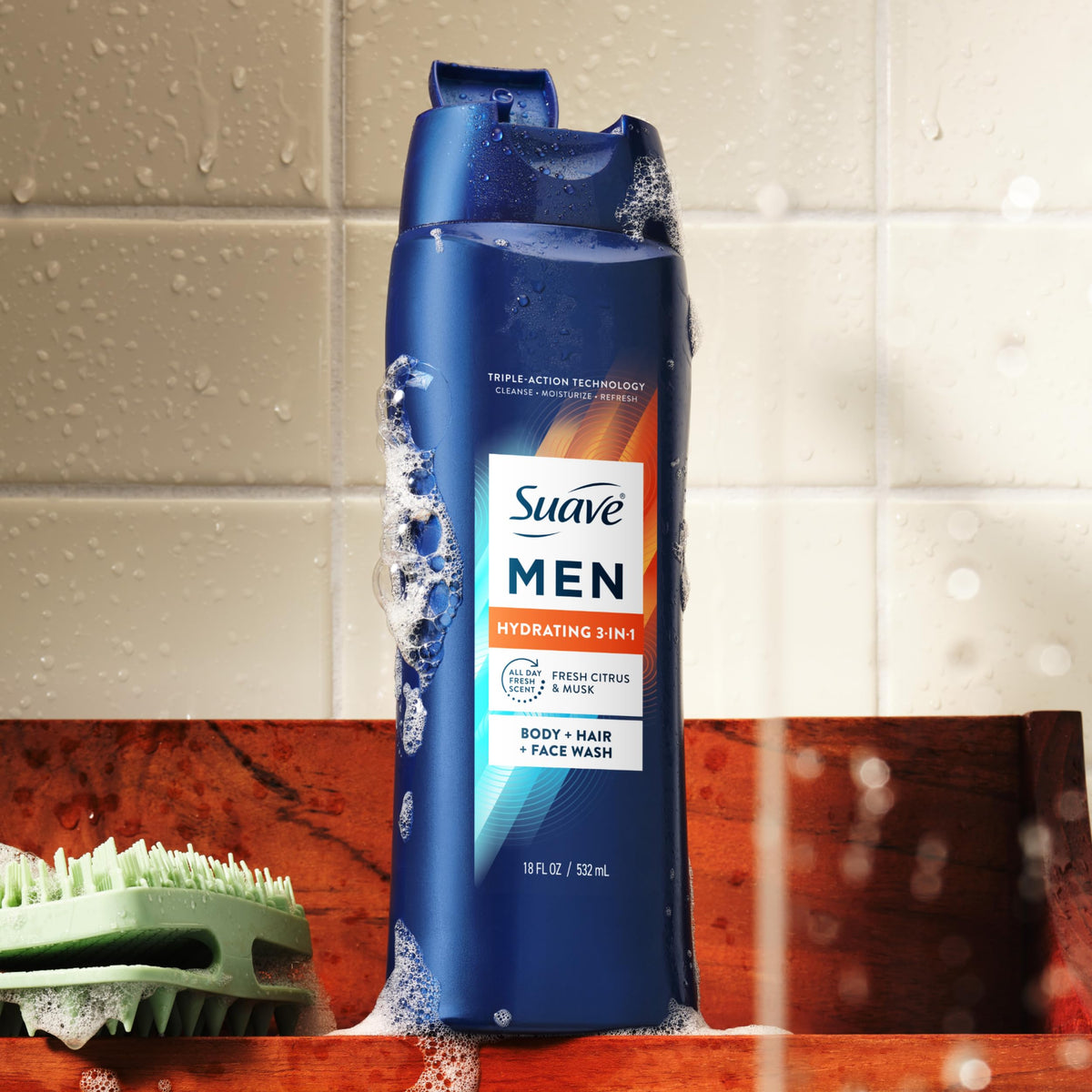 Suave six-count multipack display showing value and ready supply benefit