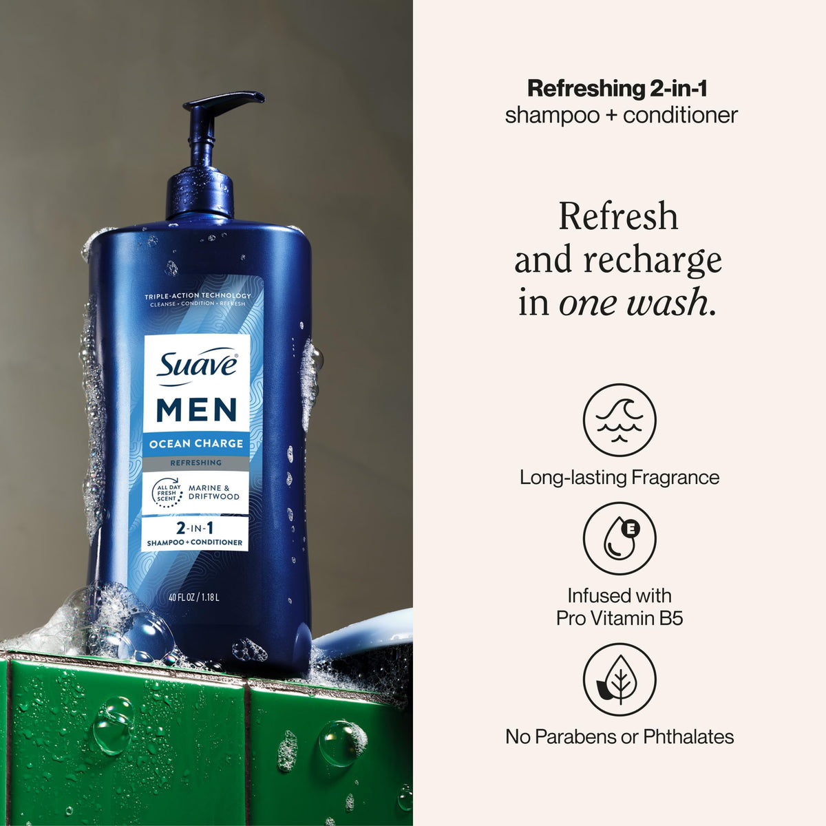 Suave pump dispenser being pressed for easy controlled use