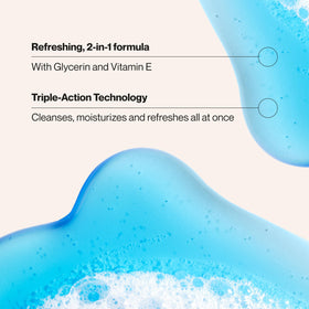 Suave pump dispensing creamy lather to show cleansing texture
