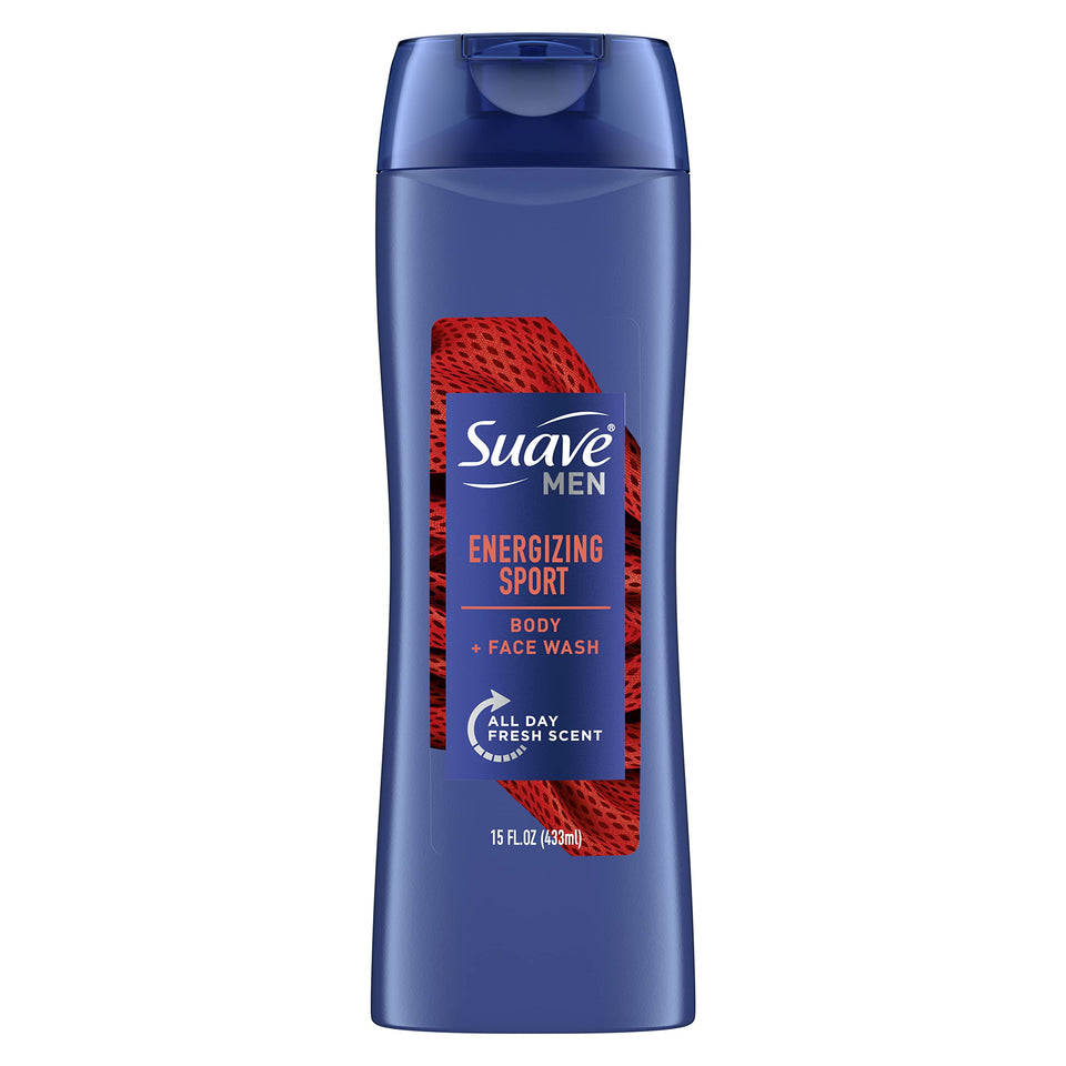 Suave Men sport front packaging showing bottle and branding for quick recognition