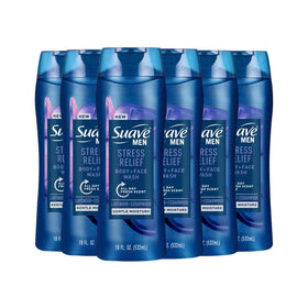 Suave bottle front packaging showing label and calming scent benefit