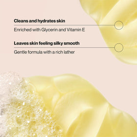 Suave Milk & Honey label close-up showing scent and soothing benefit
