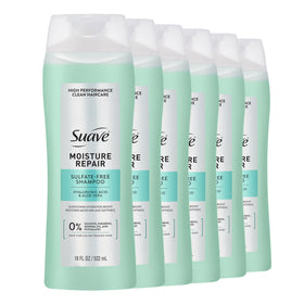 Suave front packaging showing label and benefits for hydrated hair