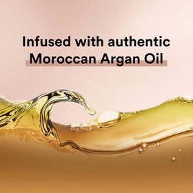 Suave Moroccan Infusion paired with styling oil to enhance shine benefit