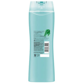 Hand dispensing Suave Ocean Breeze showing texture and suds benefit