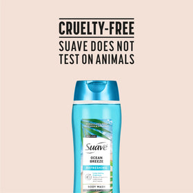 Suave after-shower skin close-up showing soft, smooth finish