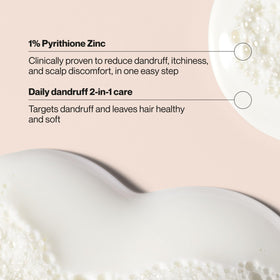 Suave shampoo texture pouring to show creamy consistency and ease