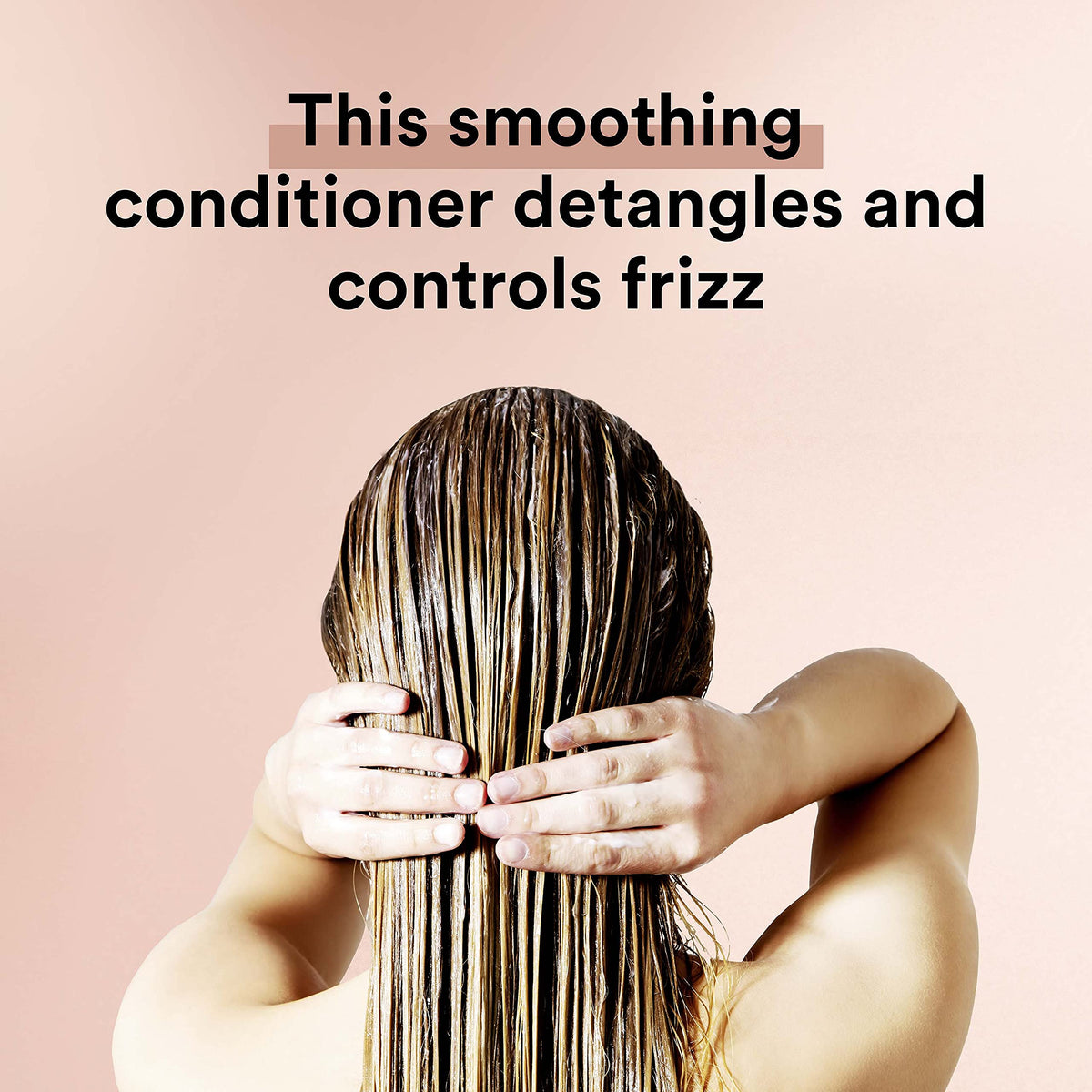 Suave product label and ingredient panel closeup highlighting keratin infusion