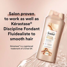 Suave creamy conditioner texture closeup demonstrating rich hydration