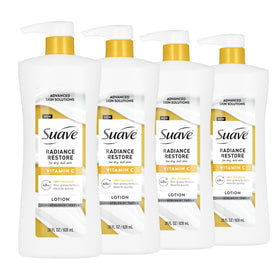suave bottle front showing Radiance Restore label and vitamin C benefit