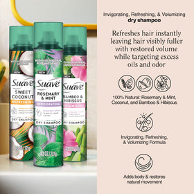 Suave Rosemary & Mint close-up can detail highlighting invigorating scent