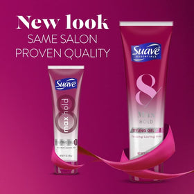 Suave tube in hand showing 8.9 oz scale for portion and packing convenience