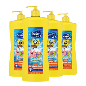Suave SpongeBob front packaging showing playful label and large size benefit