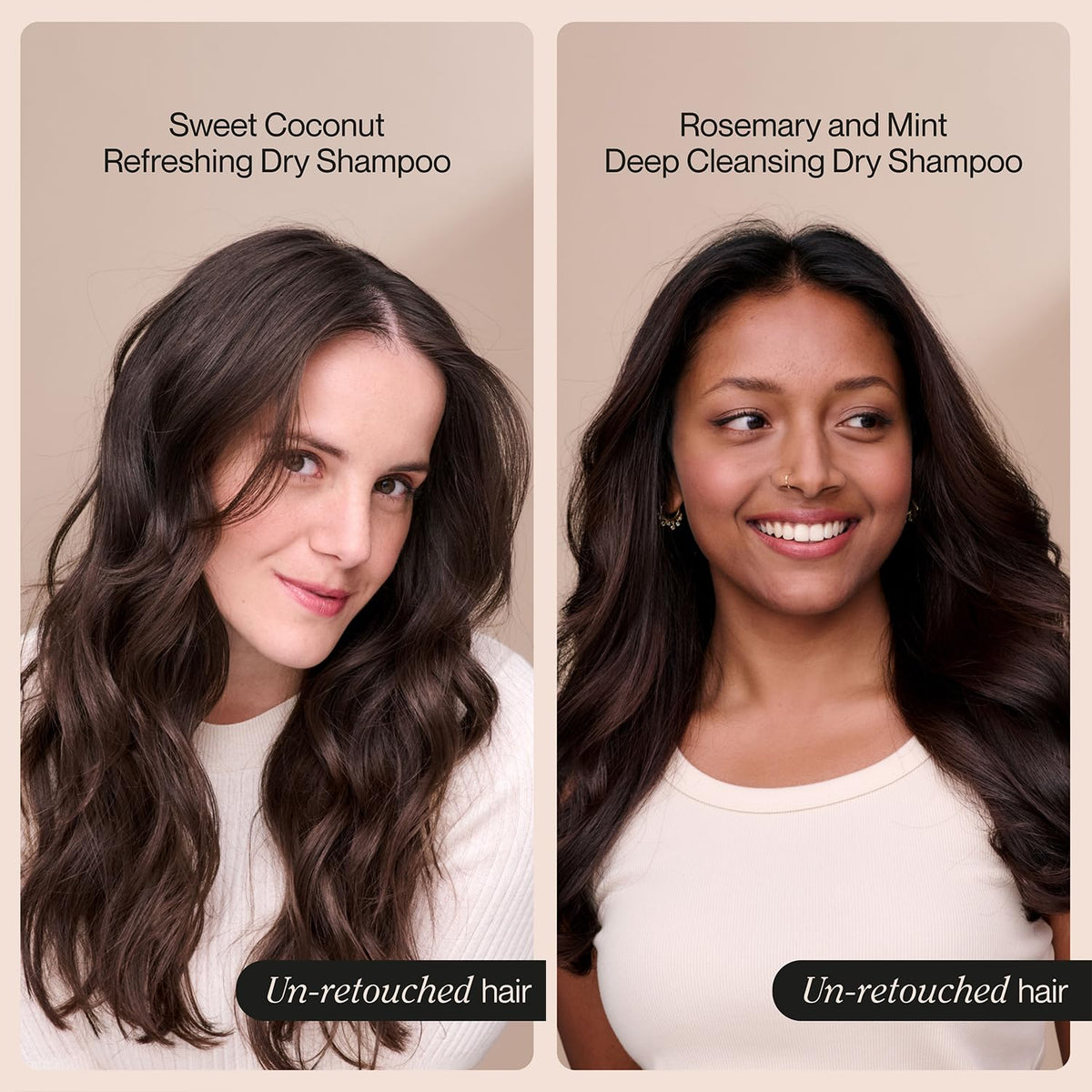 Suave spray being applied to roots for quick oil absorption benefit