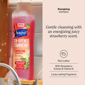 Suave back label close-up showing ingredients and usage directions for buyer clarity