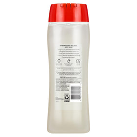 suave bottle placed on shower ledge conveying fragrant post-shower freshness benefit