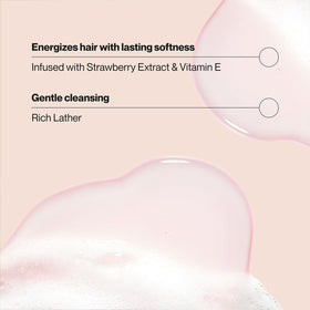 Suave shampoo dispensing lather from cap demonstrating rich suds and easy application