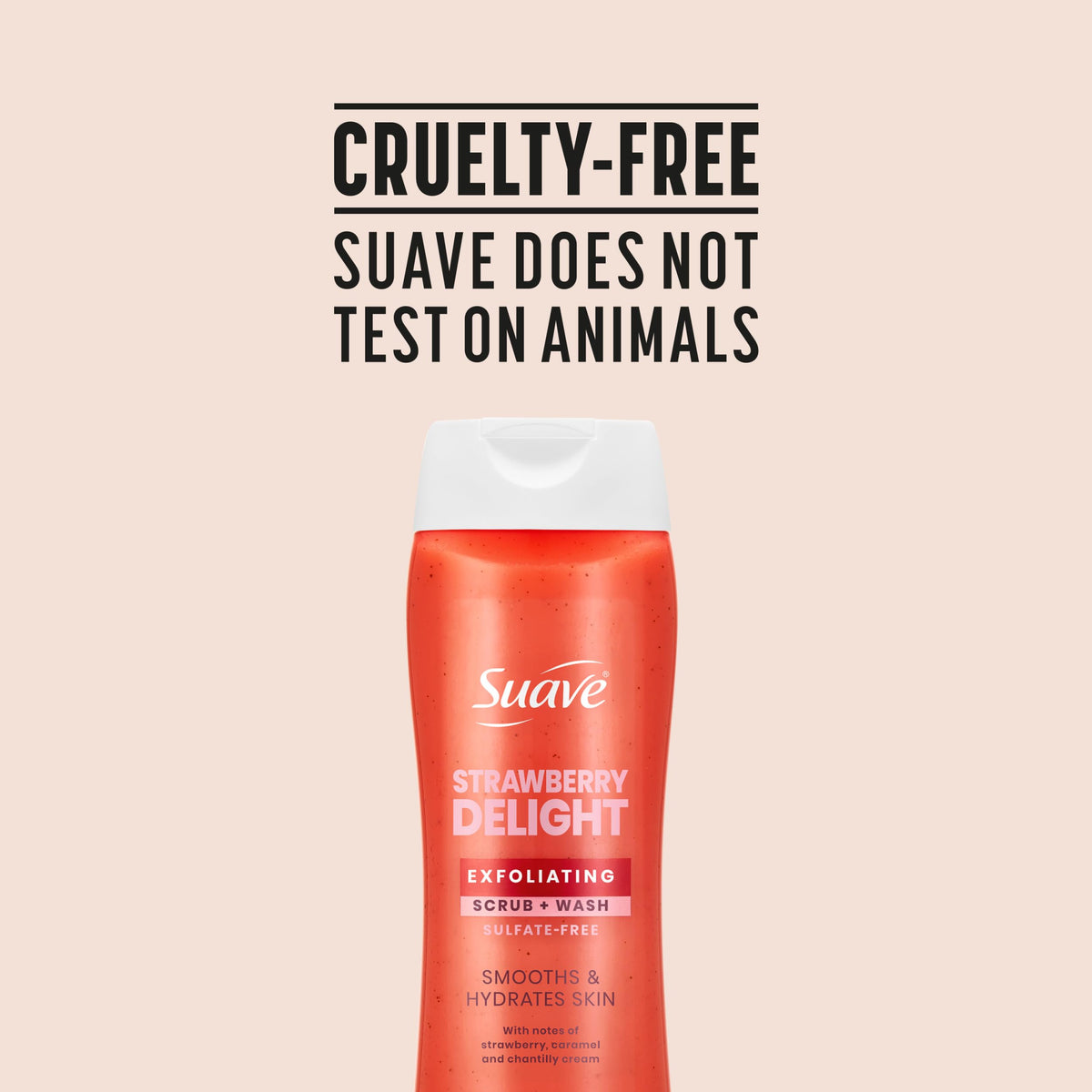 Suave six-pack display highlighting value and consistent skincare results