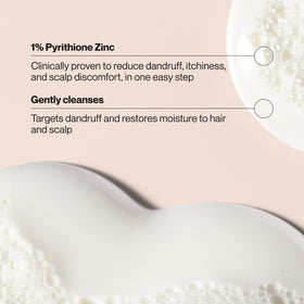 Suave texture lather on fingers demonstrating gentle moisturizing foam