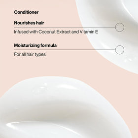 Suave conditioner texture close-up showing creamy formula for smoothness benefit