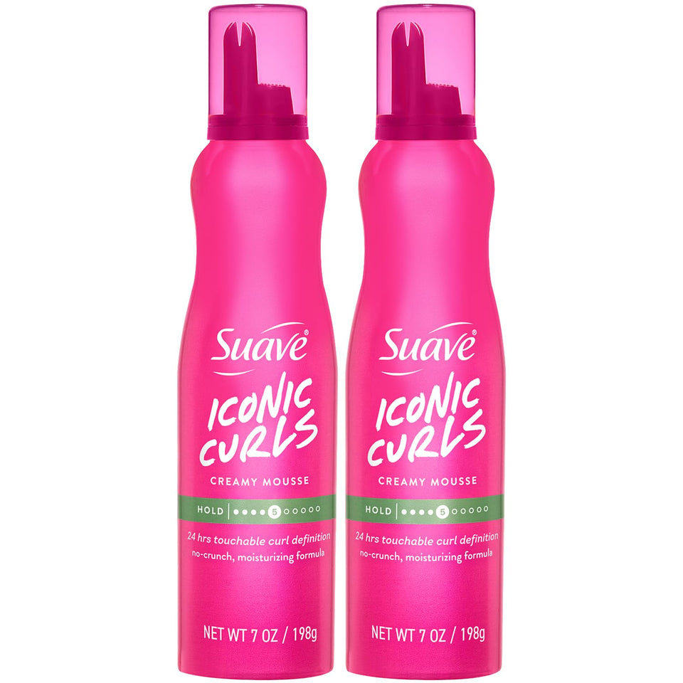 Suave front packaging showing whipped mousse and product benefit