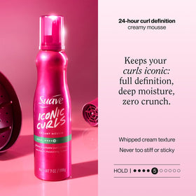 Suave mousse being dispensed demonstrating easy application benefit