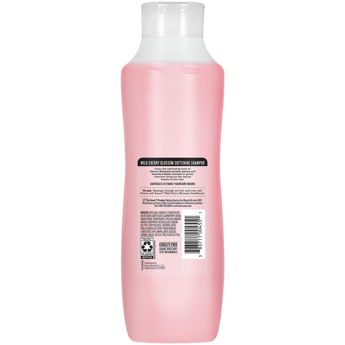 Shower scene with Suave bottle on ledge, creates fragrant shower experience