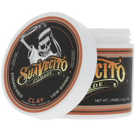 Suavecito on bathroom counter lifestyle scene suggesting everyday grooming convenience
