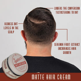 Suavecito before and after comparison showing improved hair volume